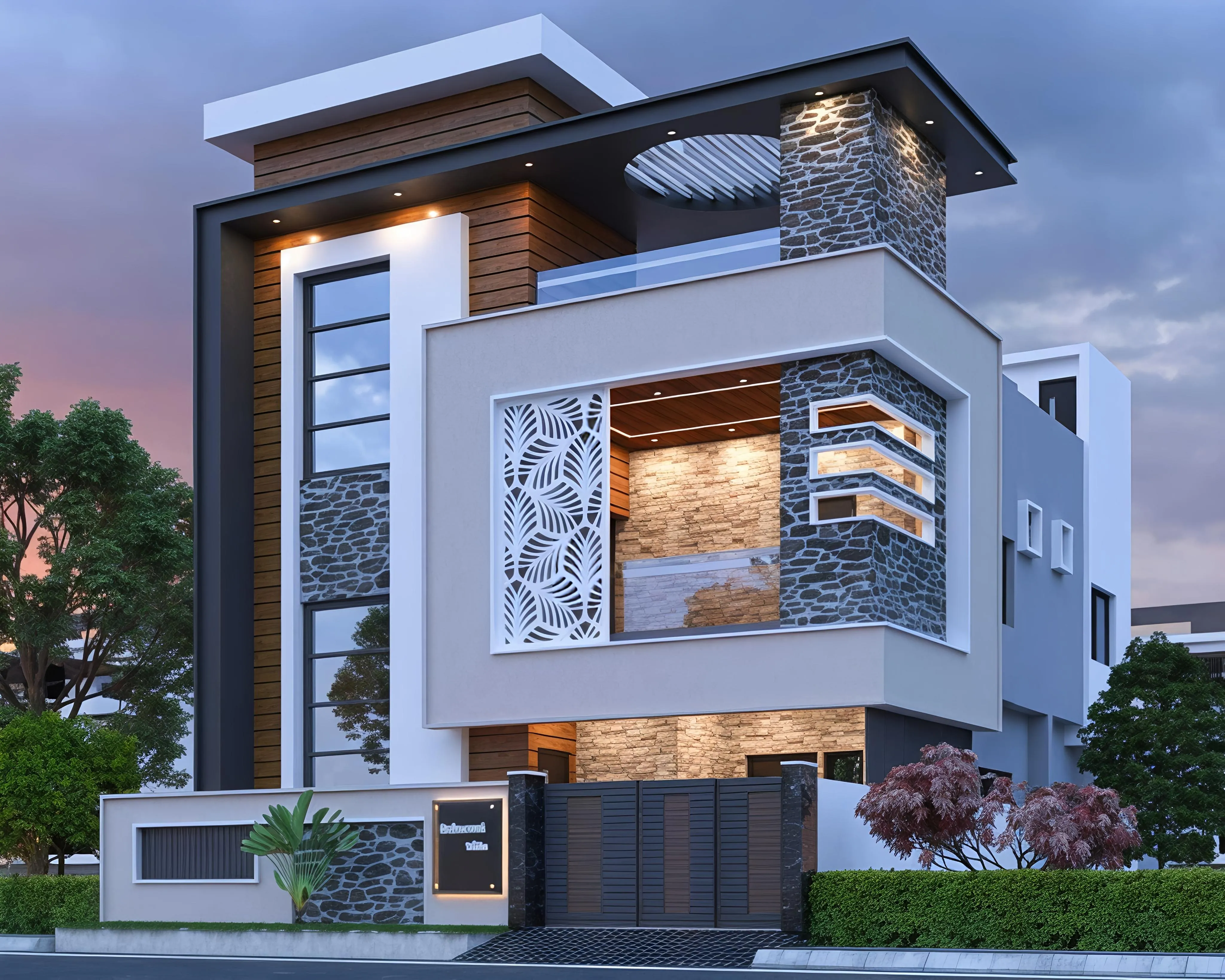 Residential-building